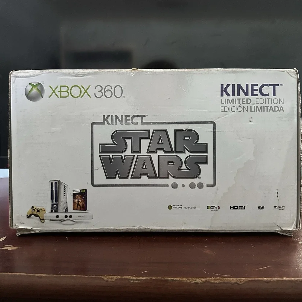 Microsoft Xbox 360 S Limited Edition Star Wars Console Tested No Controller